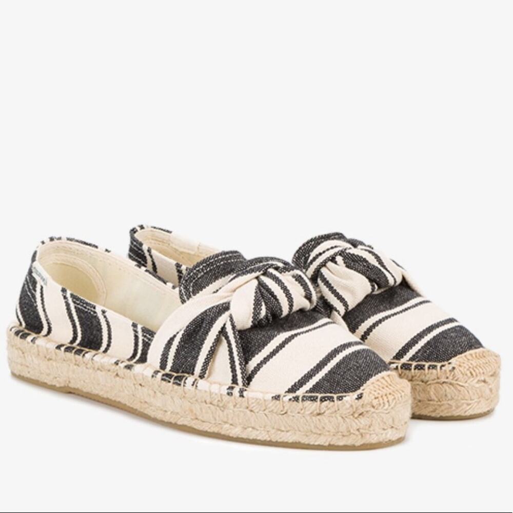 Soludos‎ Striped Bow Espadrilles.